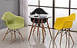 Крісло з підлокітниками АС-018W Eames на дерев'яних ніжках, фото 4