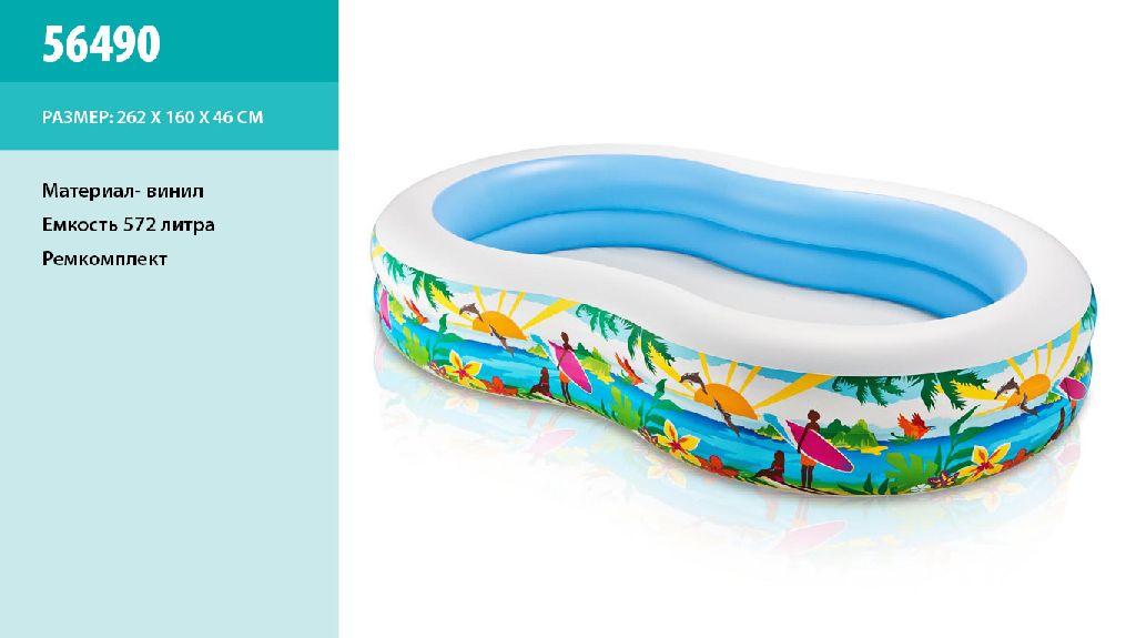 Надувний овальний басейн Морський пейзаж