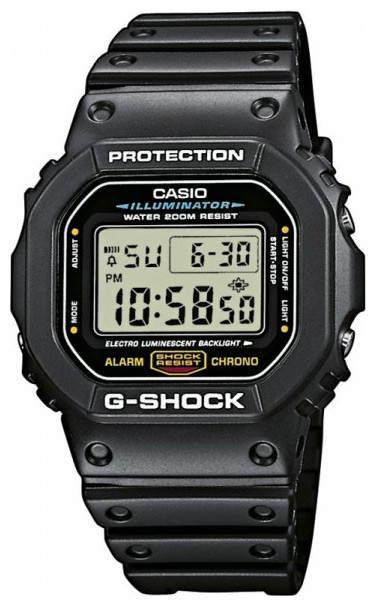 Чоловічий годинник Casio G-Shock DW-5600E-1VER Касіо протиударні японські кварцові