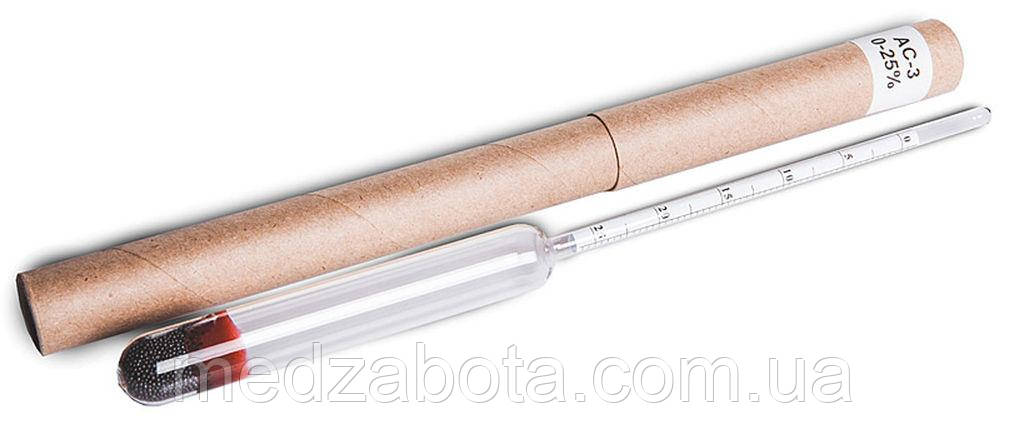 Ареометр для цукру АЦ-3 (0-25%) Склоприлад, фото 1