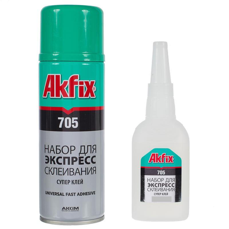 Клей с активатором Akfix 705 Fast Adhesive 50 грамм - фото 1 - id-p246072692