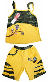 Дитячий костюмчик "камуфляж" 2-ка №7703 жовтий