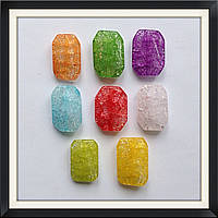 Бусини Crackle Прямокутник Вітий 3,2*2,2 см