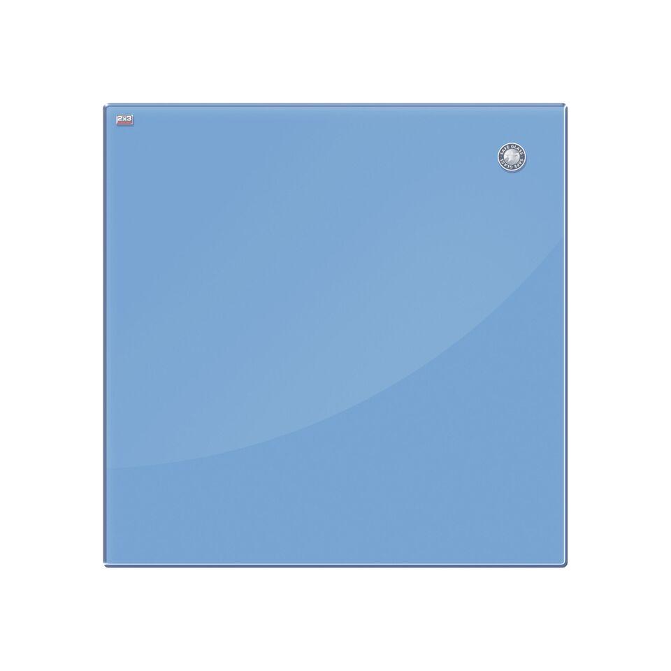 Дошка 2х3 скляна магнітно-маркерна (Блакитна) 45x45 см (TSZ4545N)