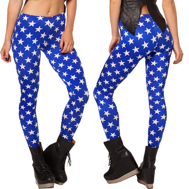 3D Легінси LX7931 сині, фото 1