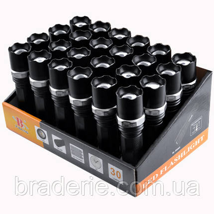 Ліхтар Police B026-LM, 3xAAA, zoom, ремінець на руку, фото 3