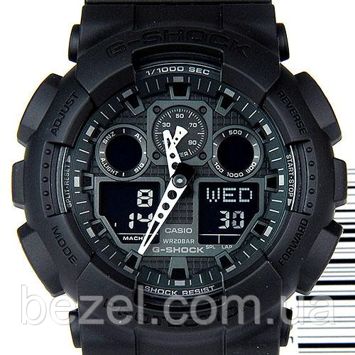 Чоловічий годинник Casio G-Shock GA-100-1A1ER Касіо водонепроникні японські кварцові