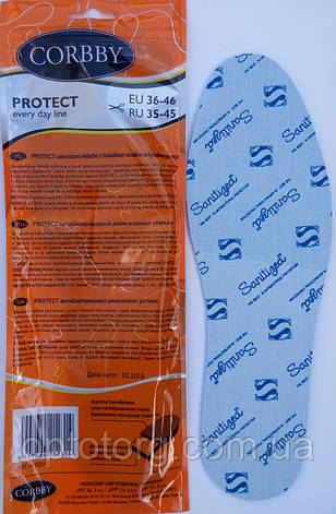 Устілка Protect бактерицидна демісезонна універсальна Corbby, фото 2