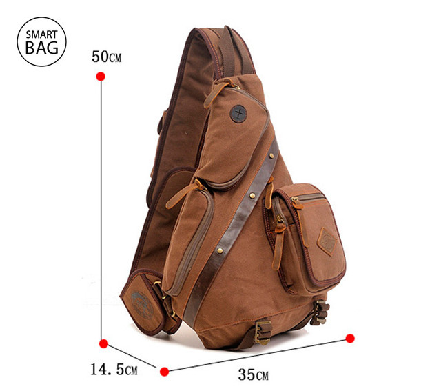 Брезентовий рюкзак через одне плече Augur Брезентовий рюкзак через одне плече Augur