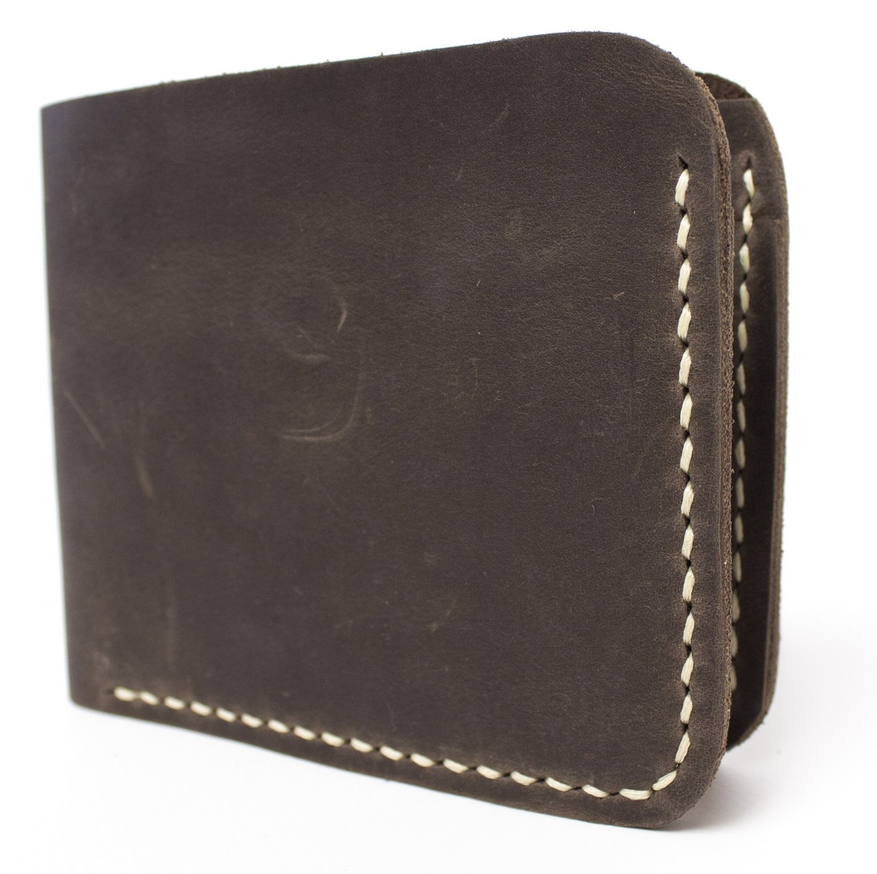 Чоловічий шкіряний гаманець ручної роботи VOILE vl-mw2-brn-beg