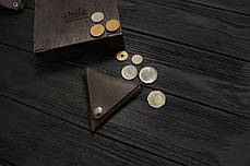 Монетниця шкіряна ручної роботи VOILE vl-cn1-коричнева brn, фото 3