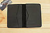 Мужской черный кошелёк обложка ручной работы VOILE vl-cvw2-blk-blk, фото 2
