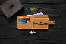 Чоловічий шкіряний гаманець ручної роботи VOILE vl-cw1-ryz-tbc, фото 3