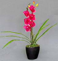 Штучна орхідея в горщику К15.026