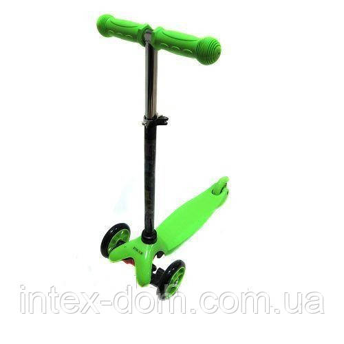 Триколісний самокат iTrike BB 3-013-4-D G (Зелений) з PVC-колесами, фото 1