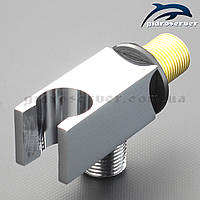 Хромований куточок з лійкотримачем для душової кабіни, гідробоксу UD-05.