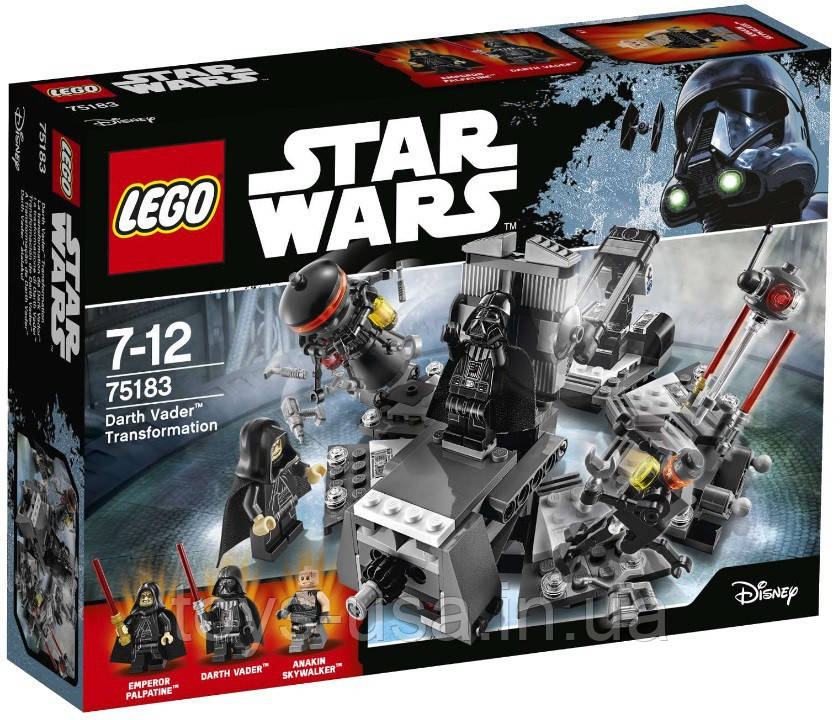 Лего Lego 75183 Star Wars Перетворення в Дарта Вейдера Darth Vader Transformation 20+-днів