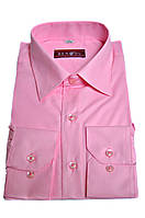 Рубашка мужская "Bendu". Розовая. Длинный рукав