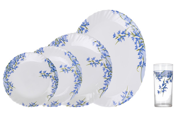 Aliya Blue Сервіз столовий - 19+6 пр. Arcopal L5296
