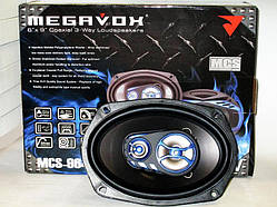 Колонки MEGAVOX MCS-9643SR 6x9 овали (500 W) 3 смугові 