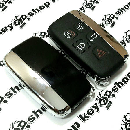 Смарт ключ для Jaguar (Ягуар) 4+1 кнопки, 433MHz, з чіпом id47(PCF7953), фото 2