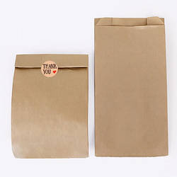 Паперовий пакет, крафтовий 30*20 см, C-0054