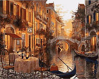Картины по номерам 40х50 см. Венецианский закат Художник Доминик Дэвисон (Q-2116)