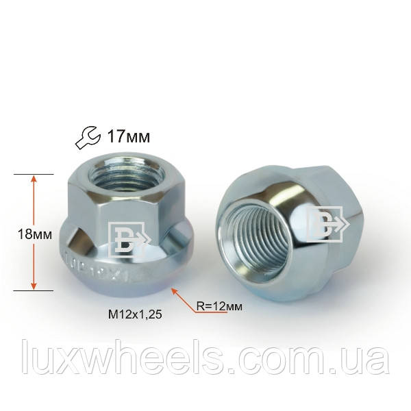 Гайка  D96R Z M12X1,25 , фото 1