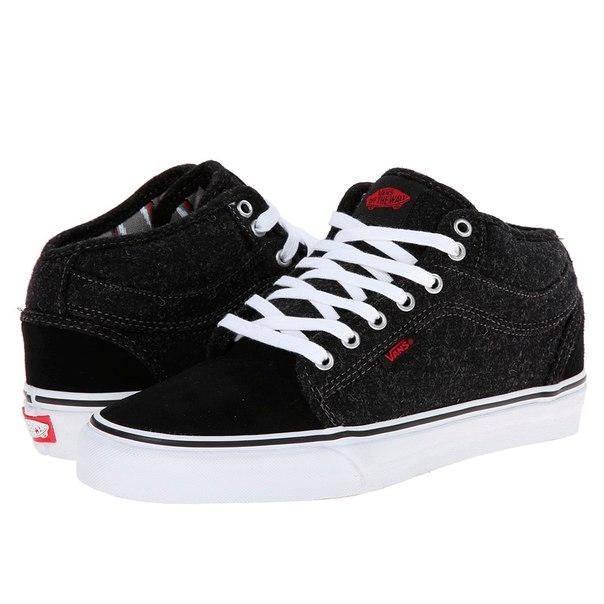 Кеди Vans Chukka Midtop - Black/Wool (оригінал) 45 EUR