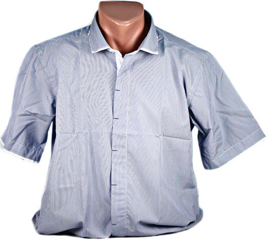 Сорочка чоловіча синя. Короткий рукав, фото 1