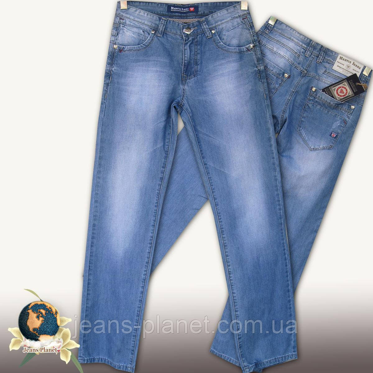 Джинси чоловічі літні класичні Mantis Jeans блакитного кольору