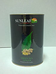 Чай SUN LEAF Тубус, зеленый с имбирем, 75г