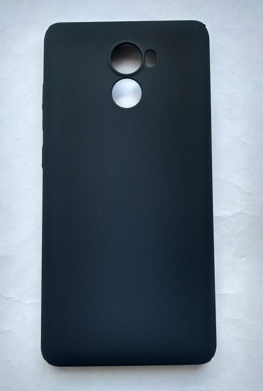 Пластиковий чохол для Xiaomi Redmi 4 чорний матовий Чорний
