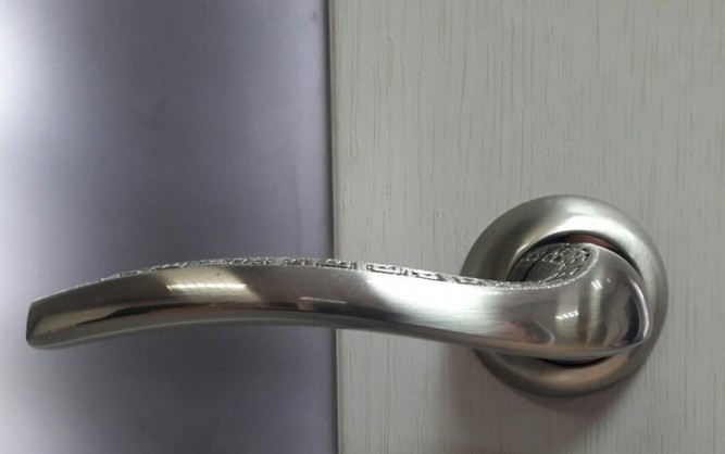 Ручка дверная на розетке Punto Gerion матовый никель (Китай) - фото 6 - id-p549623925