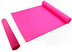 Килимок гімнастичний Мата для Фітнес, Пілатес, Йоги - Yoga Mate Pink 172,5x61cm x 4mm