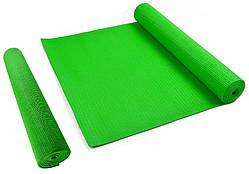 Килимок гімнастичний Мата для Фітнес, Пілатес, Йоги - Yoga Mate Green 172,5x61cm x 4mm