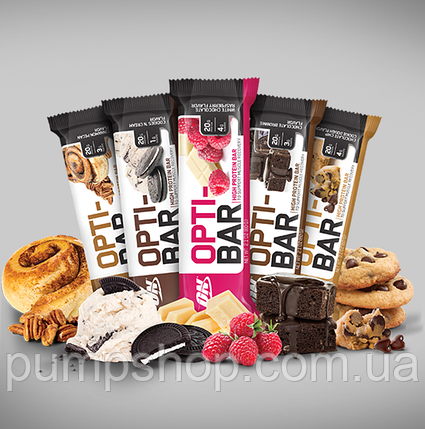 Протеїновий батончик Optimum Nutrition Opti-Bar — 1 шт 60 г, фото 2