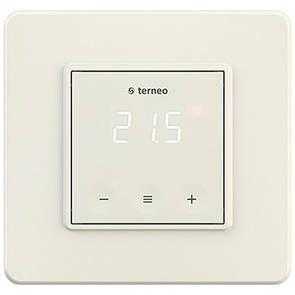 Терморегулятор для теплої підлоги сенсорний Terneo s (молочний білий)