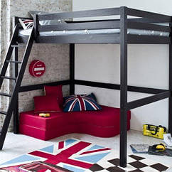 Ліжко-горище дерев'яне для дітей/ підлітків Фаура Ел