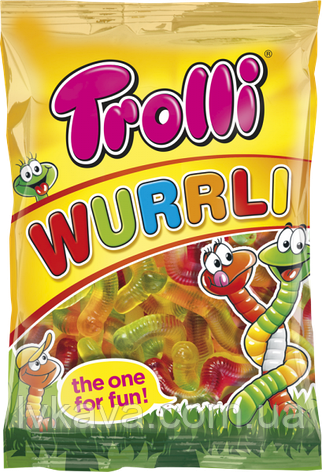 Желейні цукерки Trolli Wurrli, 150 гр, фото 2