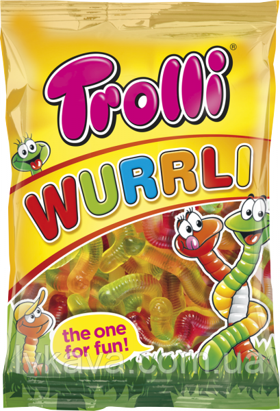 Желейні цукерки Trolli Wurrli, 150 гр