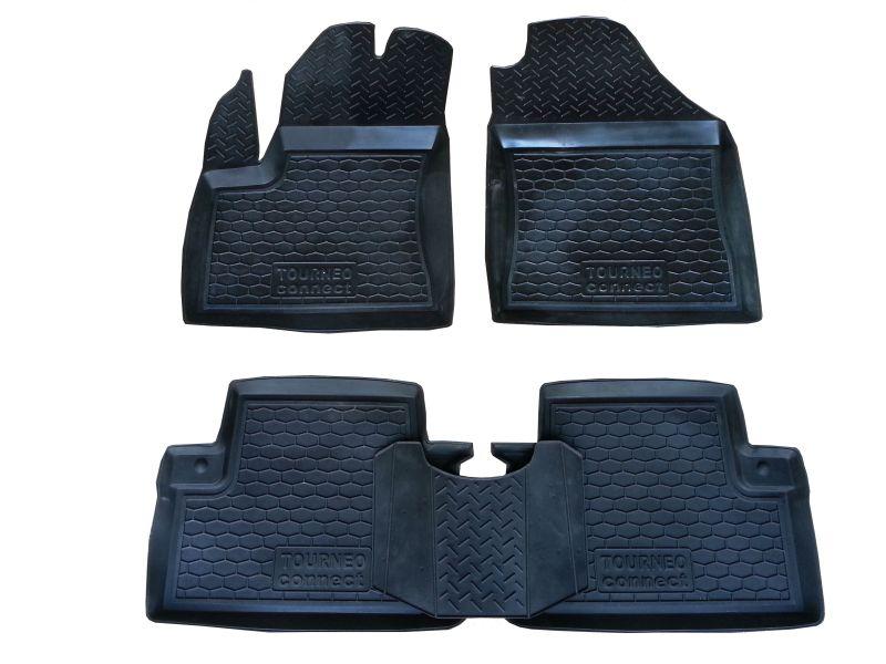 Килимки в салон Ford Tourneo Connect коротка /середня база 2002-2013 (5 шт) каучук ТЕП, фото 1