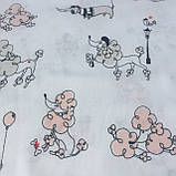 Тканина Пудель у Парижі пудровий, ширина 160 см, фото 3