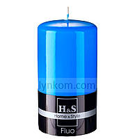 Свічка синя циліндр 80х150 мм