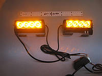 Стробоскопы LED S5-4 оранжевые. 12-24 В.