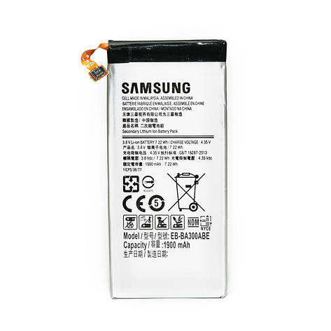 Акумулятор Samsung Galaxy A3 (EB-BA300ABE) 1900mAh, фото 1