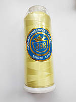 Нитки для машинної вишивки 100% віскоза (100% rayon) 3000 ярд, № 359, жовтий світлий, лимонний