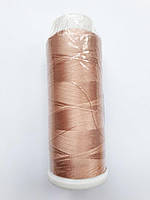 Нитки для машинної вишивки 100% віскоза (100% rayon) 3000 метрів, № 401, персиково бежева