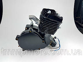 Веломотор (дирчик) 80см3 без стартера без комплекту чорний  , фото 5