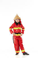Детский карнавальный костюм Пожарный, рост 110-120 см